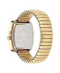 adidas Unisex Analog Gold-Tone Stainless Steel Watch, 37mm