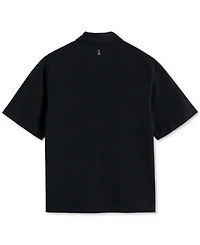 Scotch & Soda Men's Tailored Fit Short Sleeve Button Front Embroidered Pocket Shirt