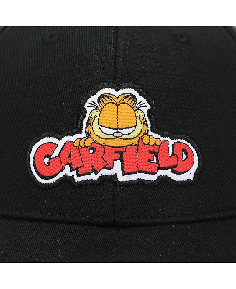 Garfield Men's Character Logo Black Baseball Cap