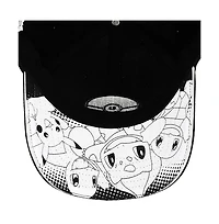 Pokemon Men's Pokemon Adult Holographic Pu Pokeball Black Elite Flex Hat…
