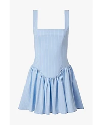 WeWoreWhat Women's Corset Peplum Mini Dress