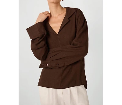 WeWoreWhat Women's Kaftan Linen Top