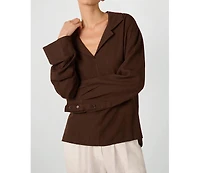 WeWoreWhat Women's Kaftan Linen Top