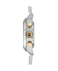 Abingdon Co. Women's Jordan Chronograph Multifunctional Champagne Leather Strap Watch, 40mm