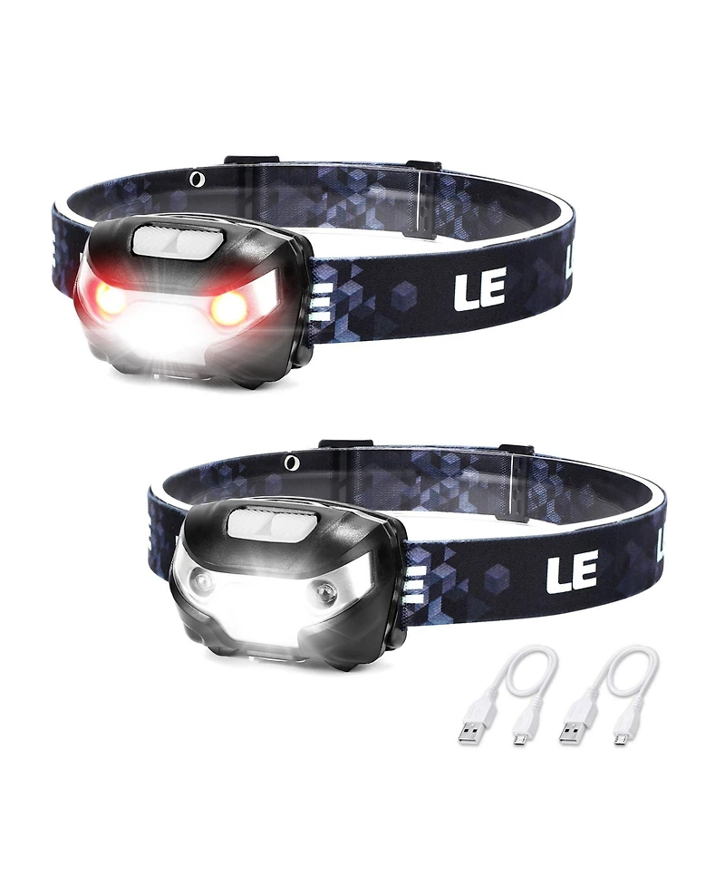 Lepro Led Headlamp Rechargeable 2 Packs