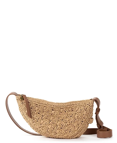The Sak Tess Straw Mini Sling Bag