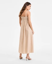 Boss Orange Women's Cotton Sweetheart-Neck Maxi Dress
