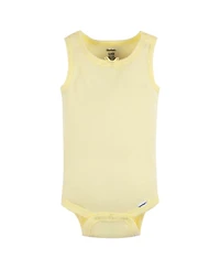 Gerber Baby Girls Sleeveless Flowers Onesies, 5-Pack