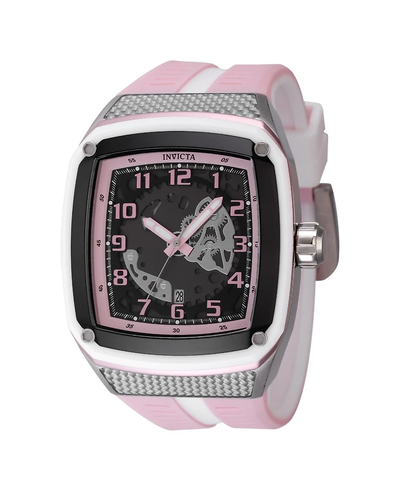 Invicta Men's 48069 Invicta Racing Quartz Multifunction Pink, Gunmetal Dial Watch