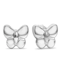 Devata Butterfly Stud Earrings in Sterling Silver