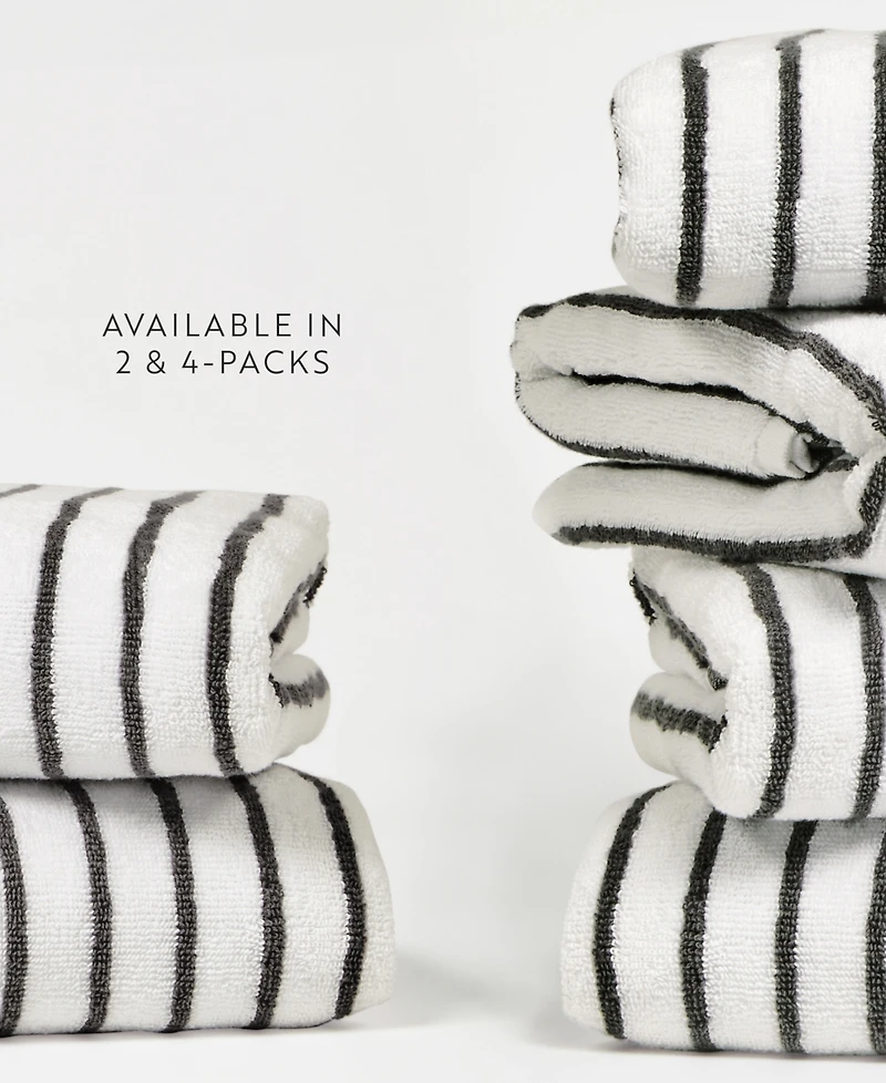 ienjoy Home Cabana Stripe Cotton Beach Towels Set, 30" x 70"