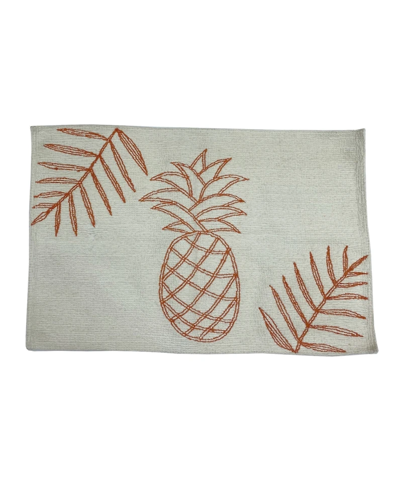 Tommy Bahama Home Batik Pineapple Cotton Tufted Bath Rug, 20" x 30"