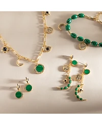 Alex and Ani Malachite Fashion Charm Necklace