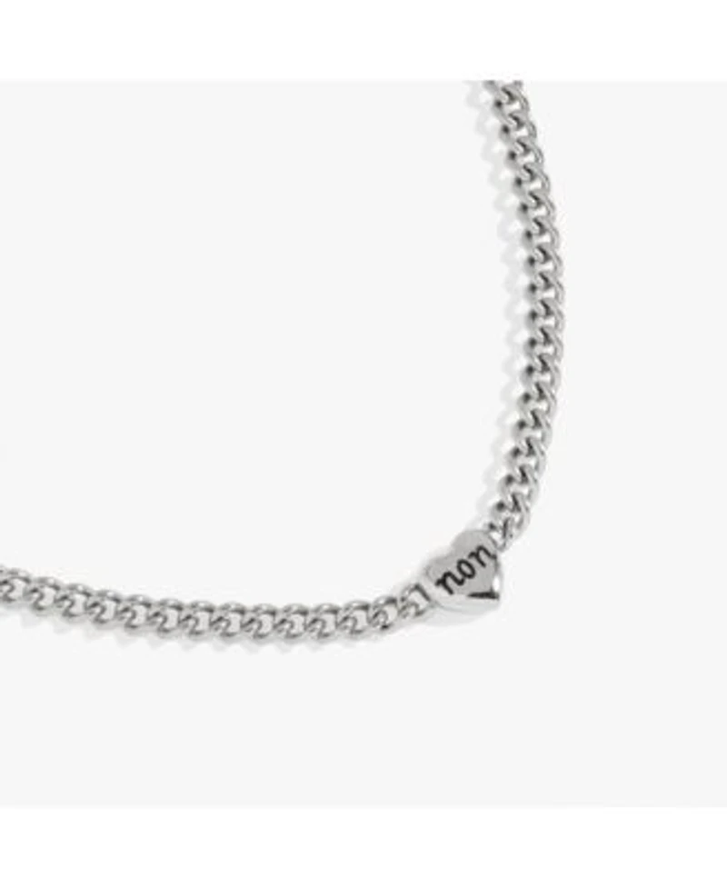 Alex Ani Oui Non Heart Inline Necklace