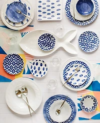 Vietri Santorini Assorted Cocktail Plates - Set of 4