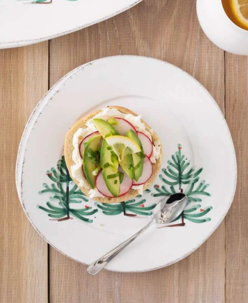 Vietri Lastra Holiday Salad Plate