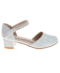 Laura Ashley Little Girls Rhinestones Low Heeled Dress Shoe
