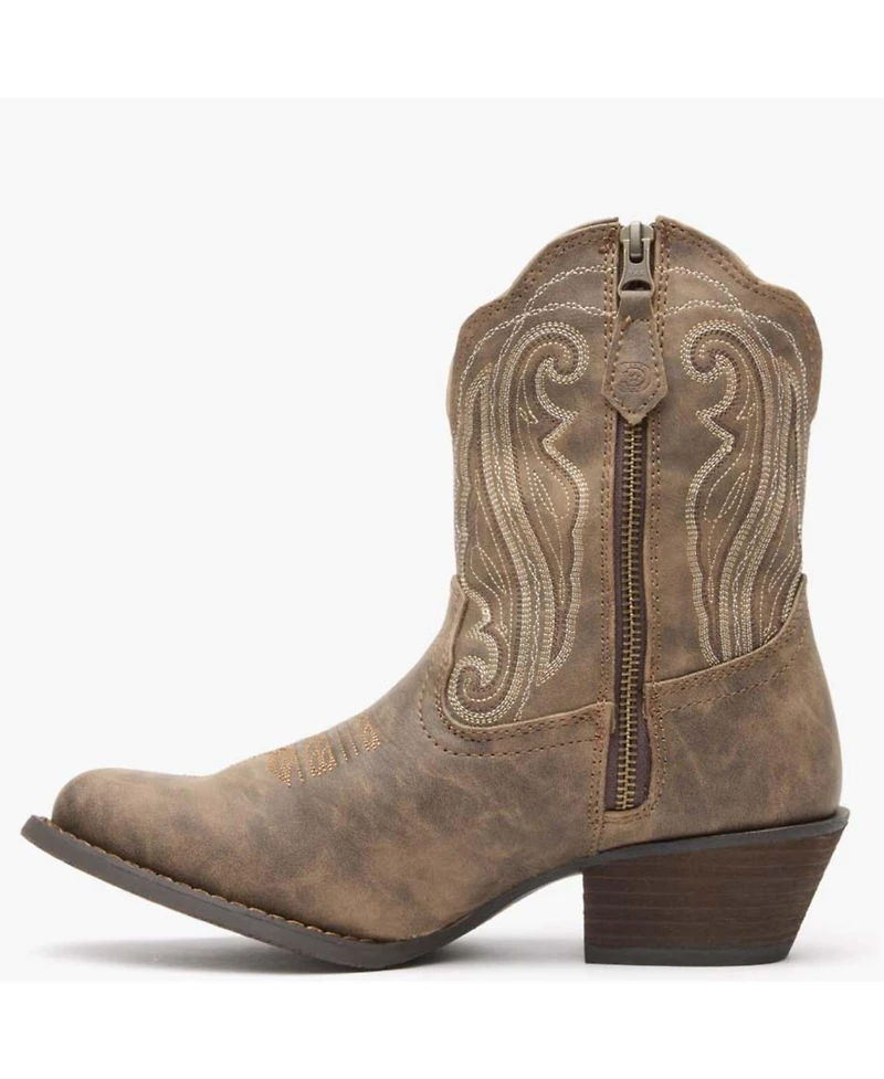 Crush by Durango Women's Distressed Shortie Western Boot