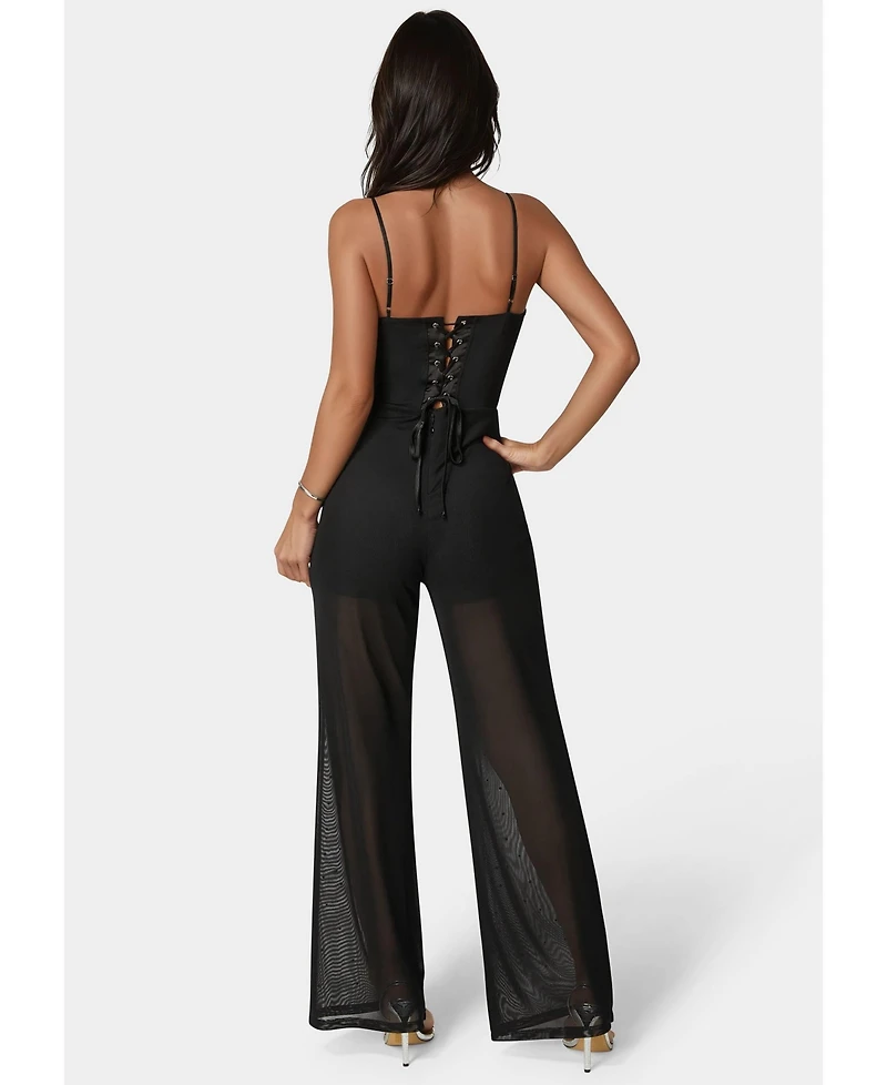 Bebe Women's Ombre Embellished Jumpsuit