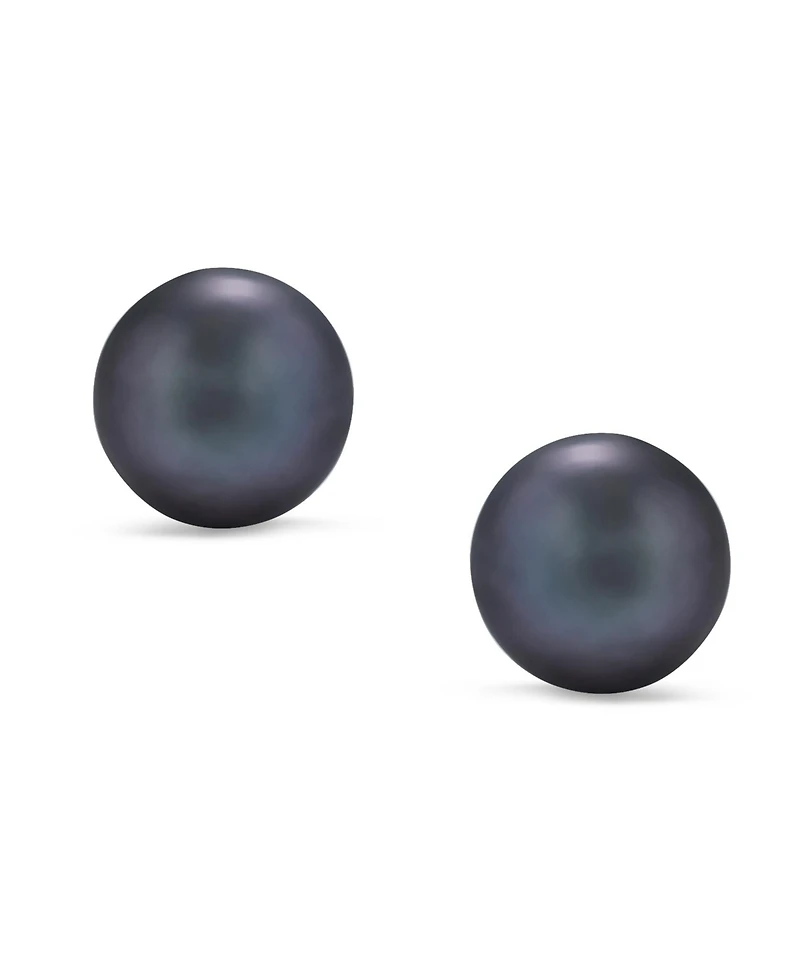 Bling Jewelry Basic Simple Bead Ball Freshwater Cultured Pearl Stud Earrings .925 Sterling Silver 7MM