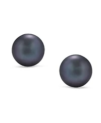 Bling Jewelry Basic Simple Bead Ball Freshwater Cultured Pearl Stud Earrings .925 Sterling Silver 7MM