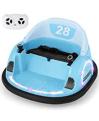 12V 360° Ride on Bumper Car for Toddlers with Remote Control