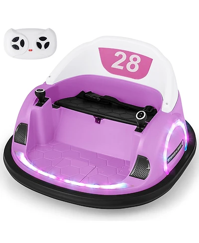 12V 360° Ride on Bumper Car for Toddlers with Remote Control