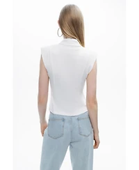 Nocturne Women's Zipper Design Blouse
