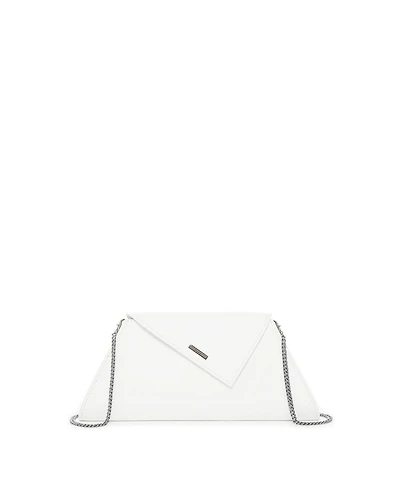 Susu White Purse Leather Clutch Bag Crossbody Evening Purse Unique Women's Handbag