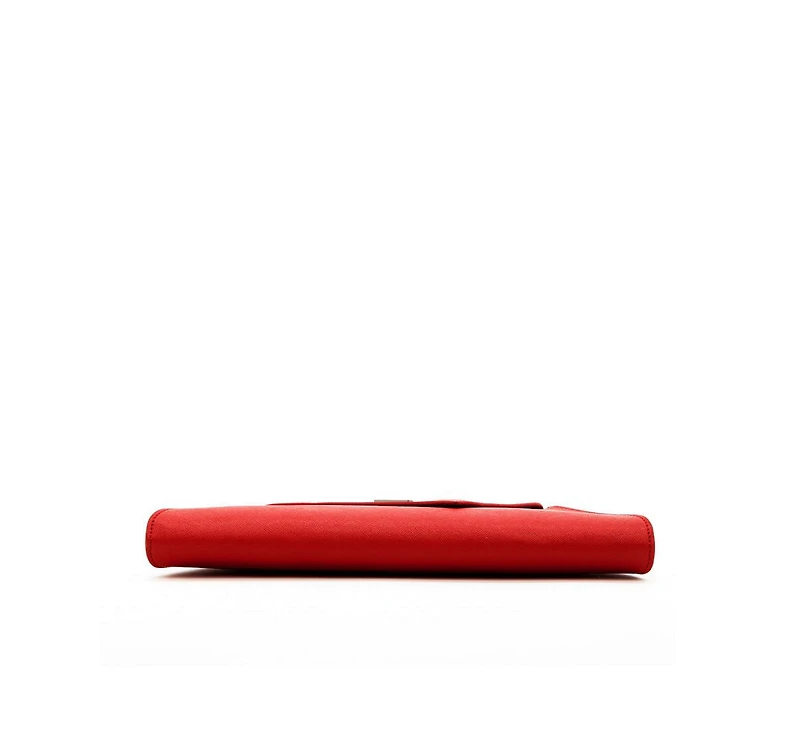 Susu Red Clutch Bag Leather Clutch Purse Crossbody Evening Purse Unique Women's Red Handbag