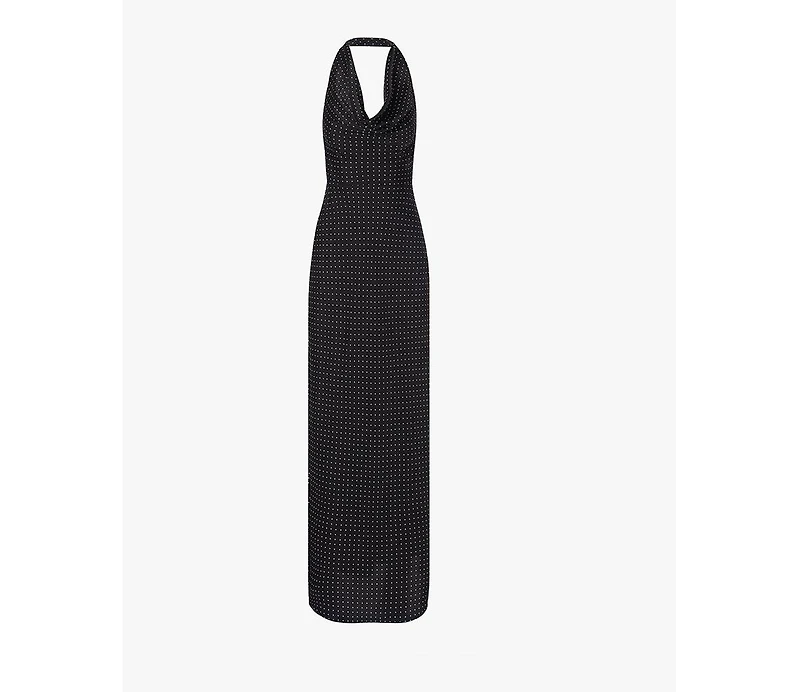 WeWoreWhat Women's Cowl Halter Maxi Dress