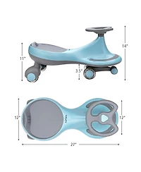 Wiggle Car Ride-on Toy with Flashing Wheels
