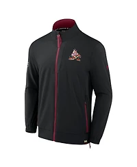 Fanatics Men's Black Arizona Coyotes Authentic Pro Rink Coaches Full-Zip Jacket