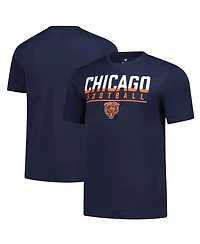 Fanatics Men's Navy Chicago Bears Blocked T-Shirt