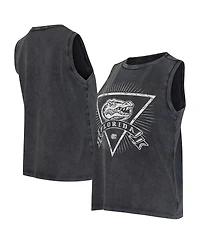 Concepts Sport Women's Charcoal Florida Gators Distressed Market French Terry Tank Top
