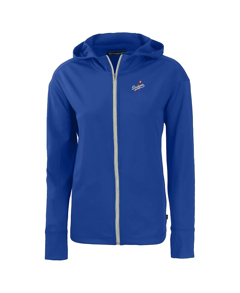 Cutter & Buck Women's Royal Los Angeles Dodgers Daybreak Eco Full-Zip Hoodie Jacket