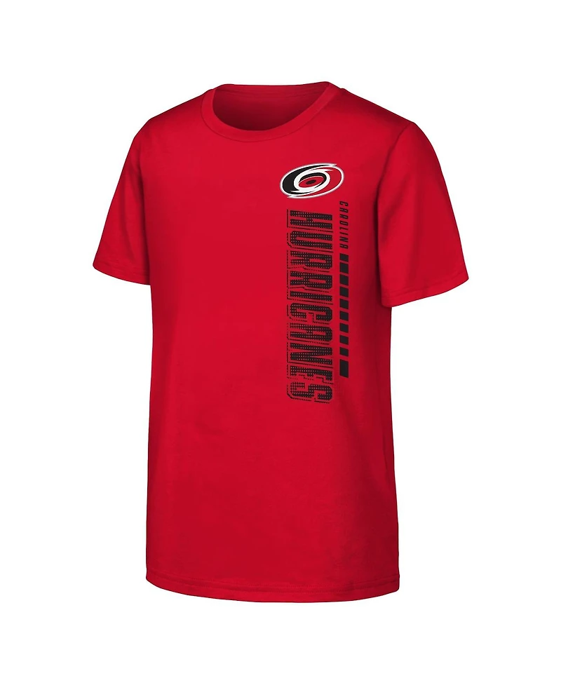 Outerstuff Big Boys and Girls Red Carolina Hurricanes Atmosphere T-Shirt