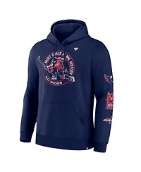 Fanatics Men's Alexander Ovechkin Athletic Navy Washington Capitals Nhl All-Time Leading Goal Scorer Badges Pullover Hoodie