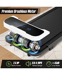 2.5HP Under Desk Treadmill with Remote Control and 3 Countdown Modes
