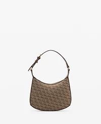 Mango Women's Printed Logo Shoulder Bag