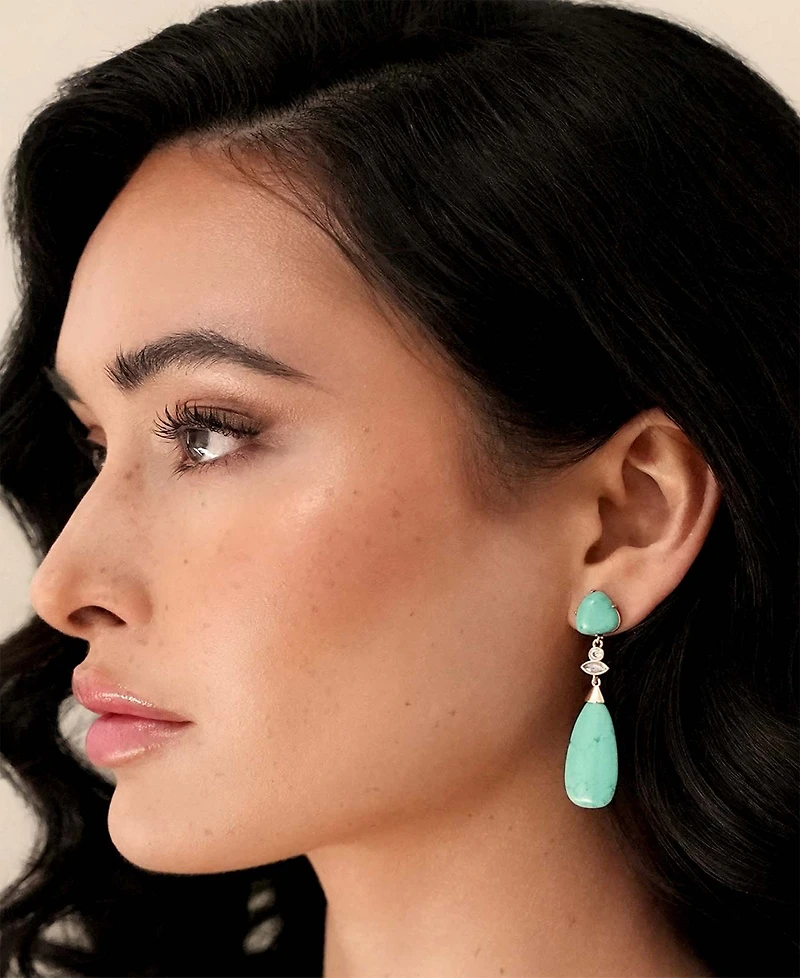 Ettika Turquoise Solstice Drop Earrings