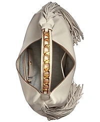 Donna Karan New York Bellmore Small Fringe Shoulder with Bezel Strap