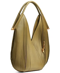 Donna Karan New York Baldwin Large Laser-cut Shoulder with Leather Wrapped Rounded Handle