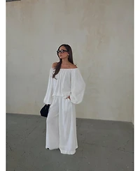 WeWoreWhat Women's Off The Shoulder Top