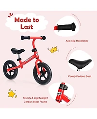Kids No Pedal Balance Bike Adjustable Ages 30 Months to 5 Years
