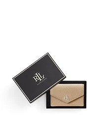 Lauren Ralph Lauren Textured Leather Small Flap Card Case