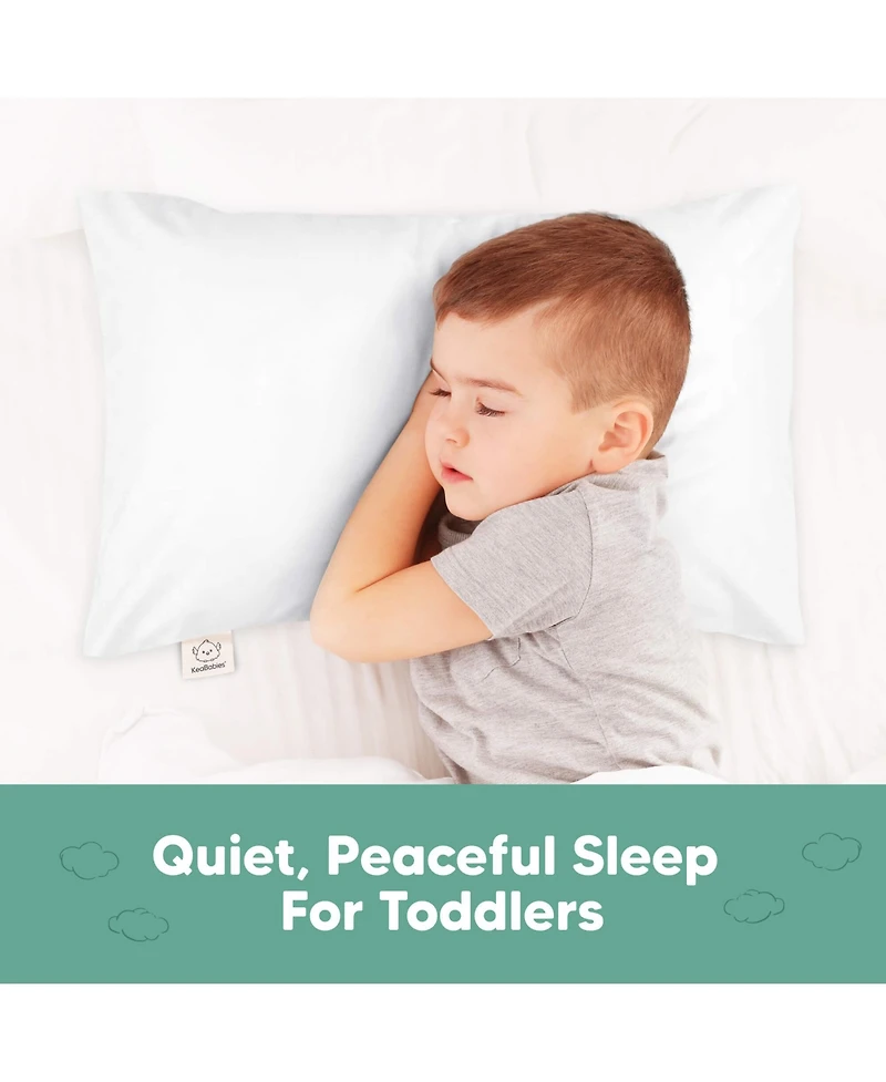 13X18 Toddler Pillowcase, Soft Waterproof Toddler Pillow Protector Cover for Kids, Boys, Girls, Travel