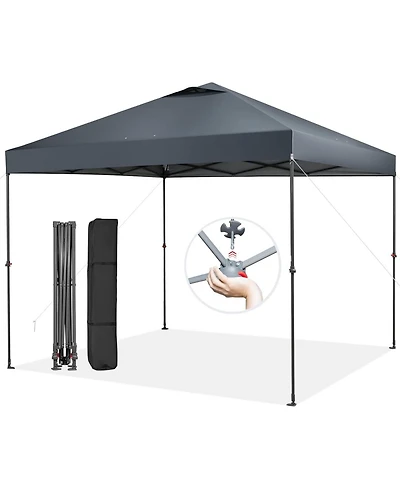 10 x 10 Feet Foldable Outdoor Instant Pop-up Canopy with Carry Bag