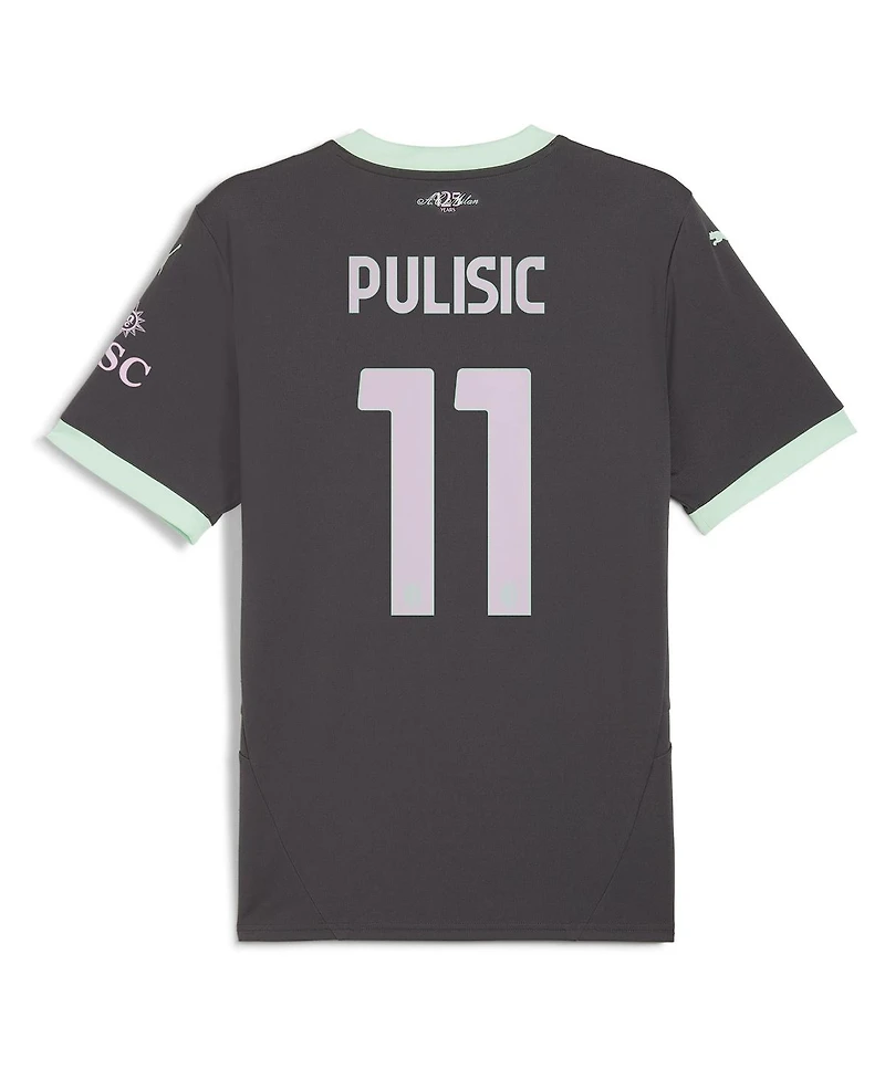 Puma Men's Christian Pulisic Charcoal Ac Milan 2024/25 Third Replica Player Jersey