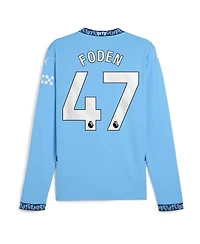 Puma Men's Phil Foden Light Blue Manchester City 2024/25 Home Replica Long Sleeve Player Jersey
